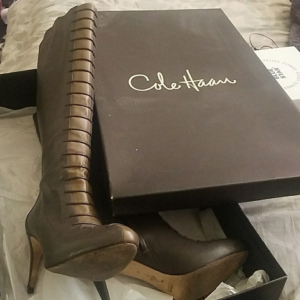 Cole Haan gray boots